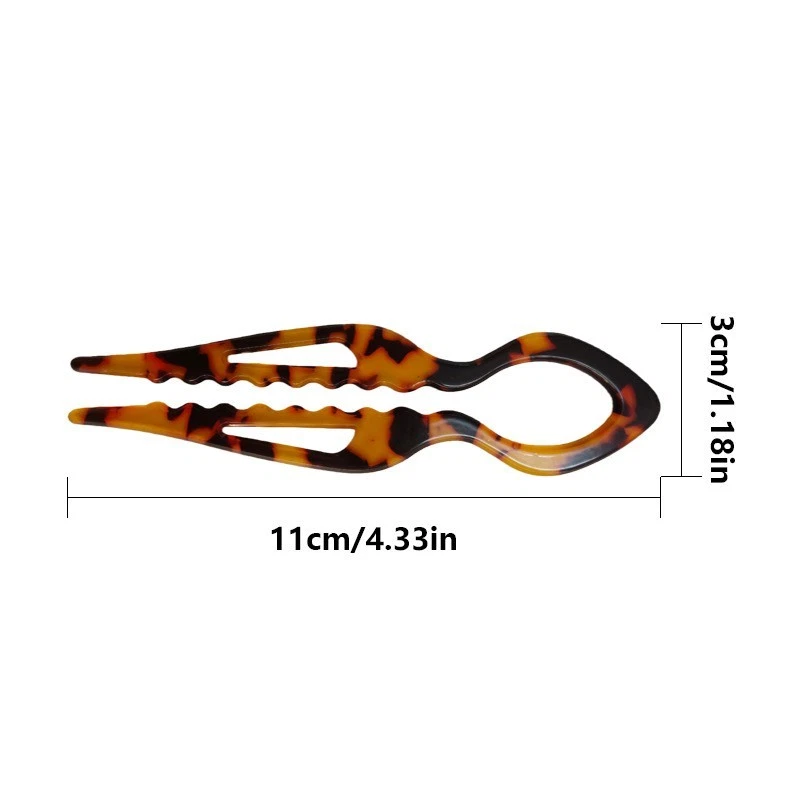 1/4Pcs French Hair Pins for Women, Magic Acetate Hair Clips U-Shaped Hairpins - Image 3 of 4