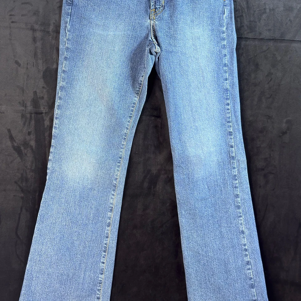 Tommy Jeans Juniors 9X31 Blue Denim Hip Vintage Zip Fly Low Rise Flare Leg - Image 3 of 4