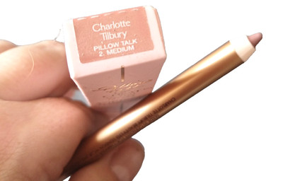 nib Charlotte Tilbury Lip Cheat Lip Liner reshape resize Pillow Talk full size