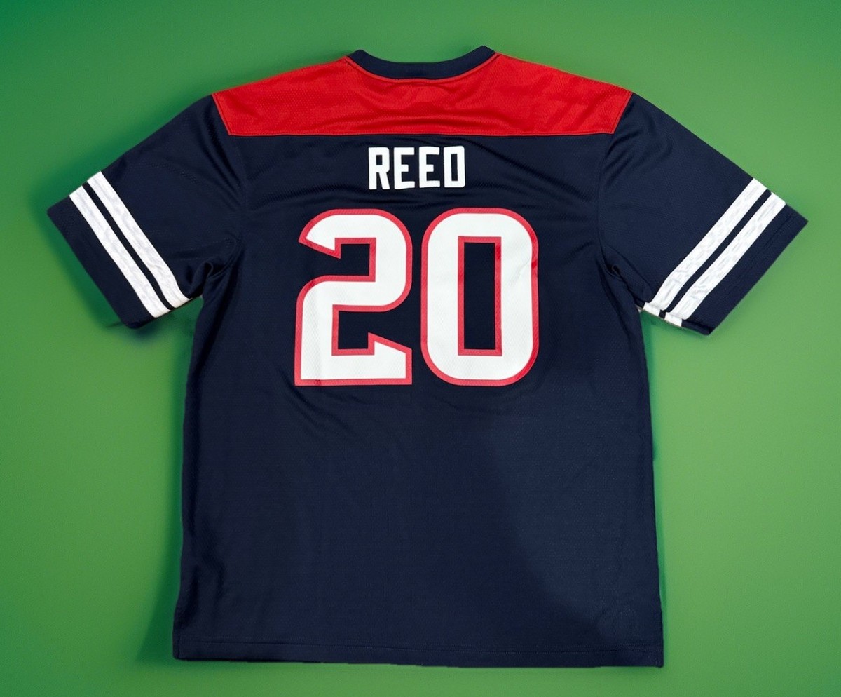 Houston Texans Jersey Men's Large 20 Ed Reed Football NFL Team