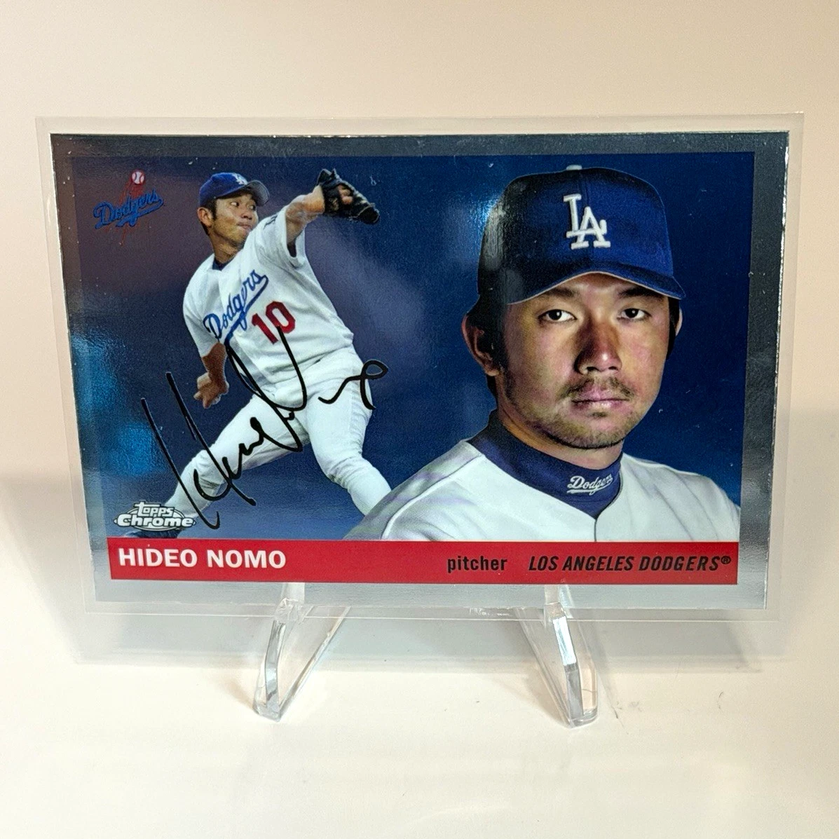 Hideo Nomo Autographed Baseball Sports Trading Cards & Accessories