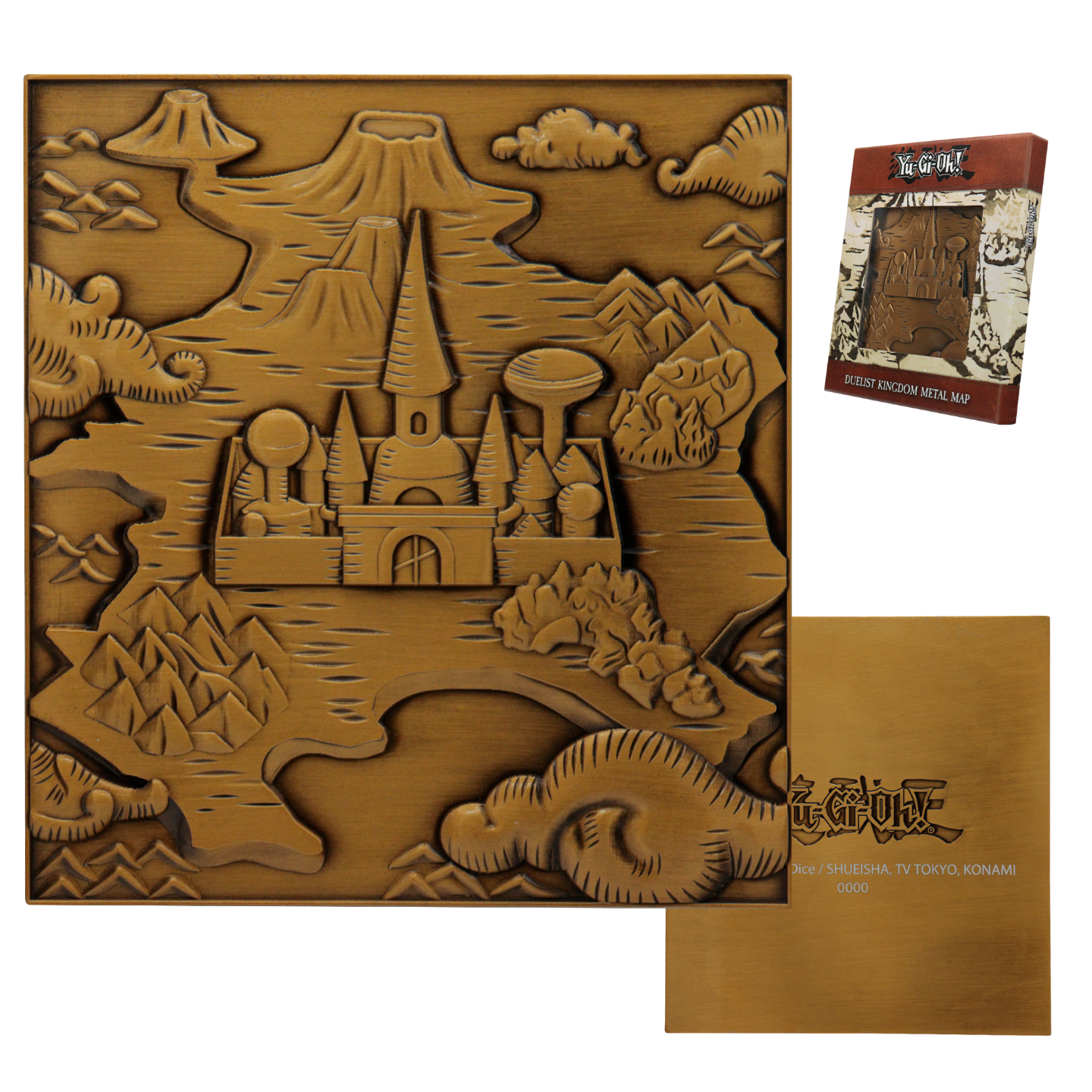 Yu-Gi-Oh! Duelist Kingdom Large Decorative Collectible Metal Map - Numbered