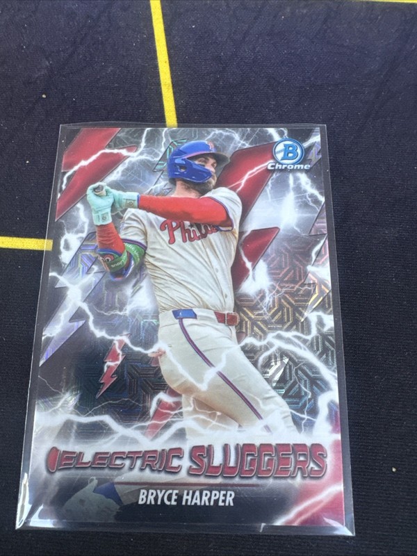 2026 Bowman Chrome - Electric Sluggers Bryce Harper #ES-6 Philadelphia Phillies