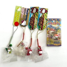 VTG Hello Kitty Strap Set, Fukushima Limited, Rare, Gold Leaf, c2000s,