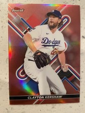 Topps 2022 Finest Clayton Kershaw Dodgers Refractor /25