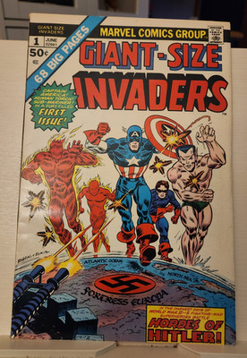 Giant-Size Invaders #1 (Marvel Comics June 1975) beautiful cover