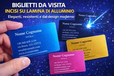 25 Custom Engraved Aluminum Business Cards