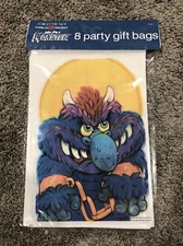 1987 MY PET MONSTER Party Bags (8) American Greetings, RARE!