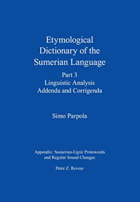Etymologisches Wörterbuch der sumerischen Sprache, Teil - Hardcover NEU Parpola,