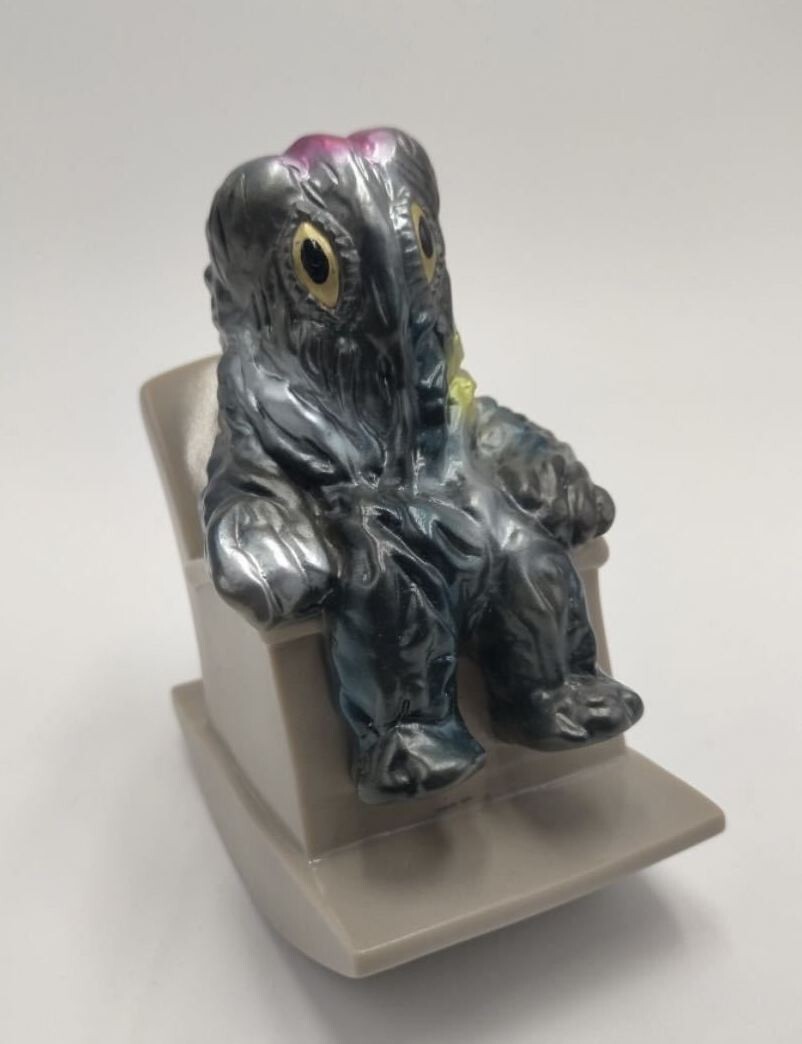 Hedorah on Rocking Chair Charactics Painted Vinyl Figure Gold Eyes