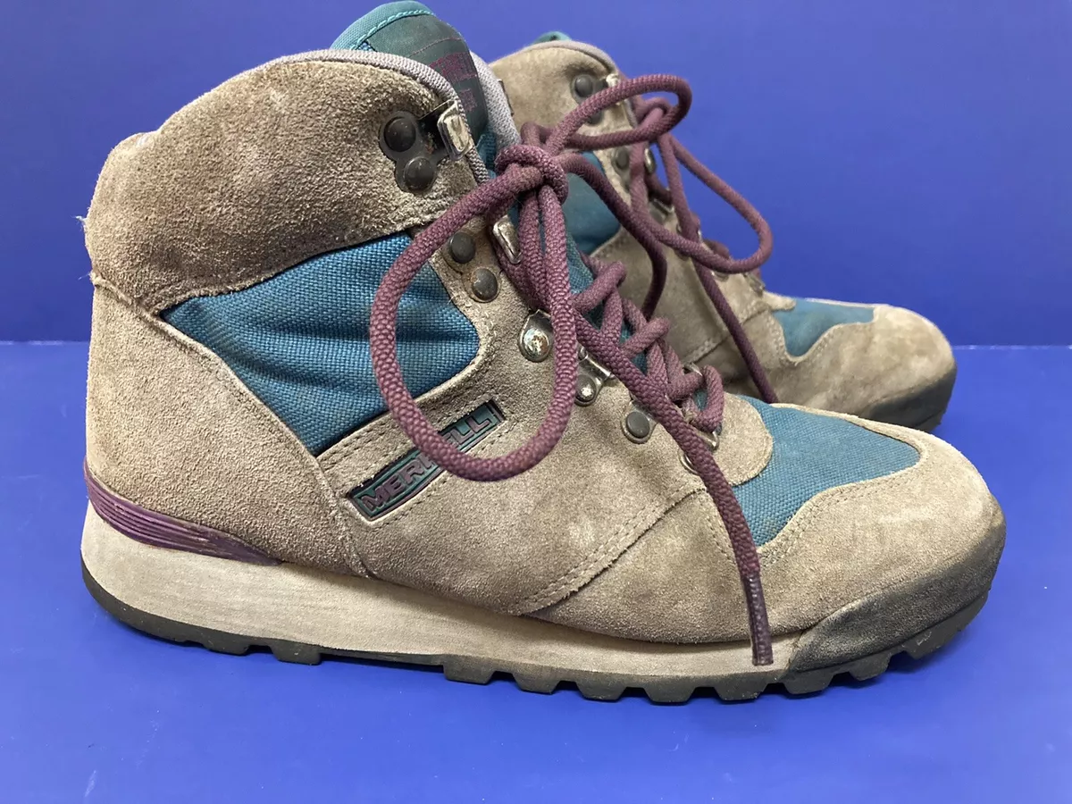 wortel hobby Met name Vintage MERRELL Lazer Hiking Boots Shoes Leather Brown Green Women&#039;s  Size US 6.5 | eBay