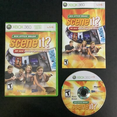 Scene It? Cinéma En Folie - Xbox 360 - Complet Avec 4 Buzzers - Édition PAL