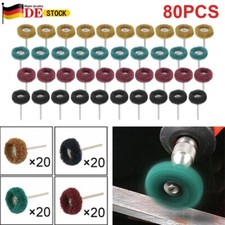 80Tlg. Universal Polierscheibe Schleifscheibe Ø25mm Für Dremel Räder Zubehör Set