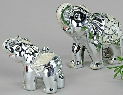 Deko Elefanten Paar 2er Set Formano Tischdeko Home | eBay