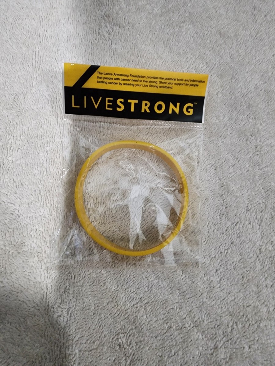 Wristband Lance Armstrong Yellow Band New Yellow Bracelet