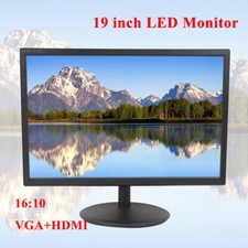 19 In LED Screen Display 16:10 LED HD Monitor Player RGB VGA HDMI