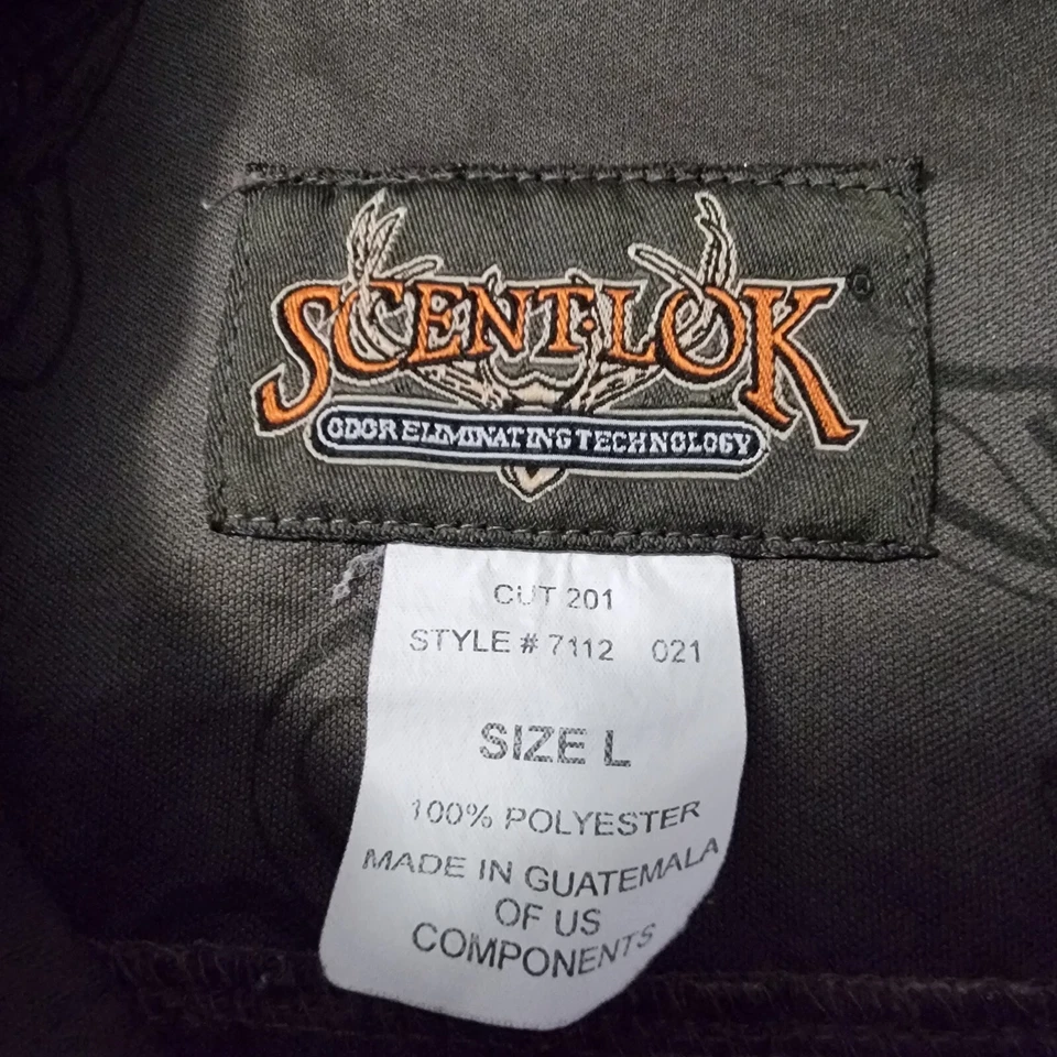 Scent-Lok Shirt Savanna Mens Large Outdoor Hunting Realtree Camo Button Up - Image 4 of 4