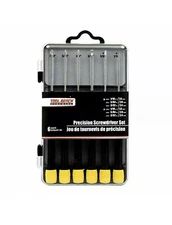 Precision SCREWDRIVER SET 6 piece Jewelers KIT 3 slotted + 3 phillips small Mini