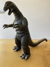 Vintage Dormei Green Godzilla Figure 15" Very Good Condition Made In Hong Kong