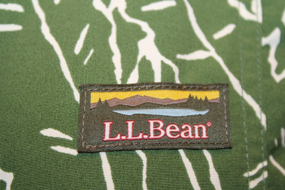 LL BEAN Anorak Jacket Womens Medium Leaf Print Hooded Lightweight Outdoor 509969 - Image 3 of 4