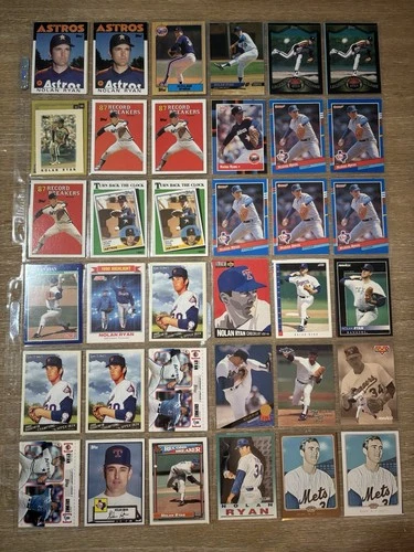 Topps Nolan Ryan Astros Rangers Mets MLB Baseball Card Lot 65