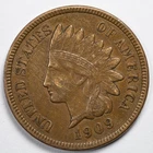 1909 Indian Head Penny Cent Extremely Fine (XF)