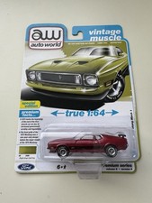 Auto World Ultra Red Vintage Muscle 1973 Ford Mustang Mach 1 Ultra Red Chase Auto World Ultra Red Vintage Muscle 1973 Ford Mustang Mach 1 Ultra Red Chase