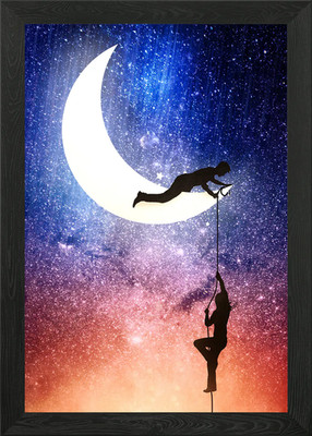 Come stargazing with me Gerahmtes Wandbild Poster Leinwanddruck Bild