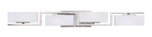 Designers Fountain 6714 Satin Platinum Meridian 4-Light Vanity Light