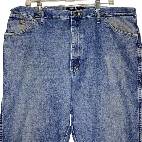 George Strait Wrangler Men's Jeans Blue Size 40x34 Cowboy Cut Straight - Picture 2 of 7