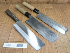 Japanese Chef's Kitchen Knife Set 3 Piece USUBA NAKIRI from Japan LL887