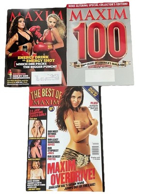 Vintage Maxim Magazine Lot 100th Issue Special Overdrive Early 2000s Collector