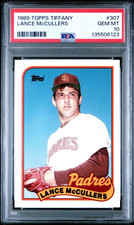 1989 TOPPS TIFFANY LANCE McCULLERS #307 SAN DIEGO PADRES PSA 10