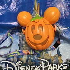 Disney Parks 2024 Halloween Mickey Mouse Jack-O-Lantern Pumpkin Light-Up Sipper