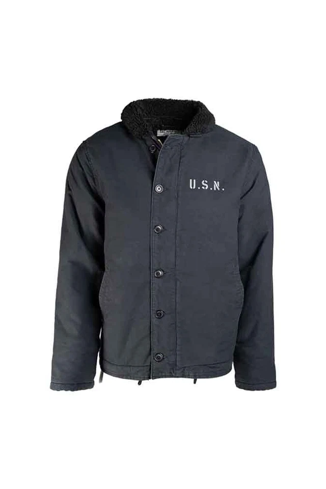 US Navy Deck Jacket N-1 dk.blau, WKII, Repro, Outdoor, Military -NEU- - Bild 1 von 1
