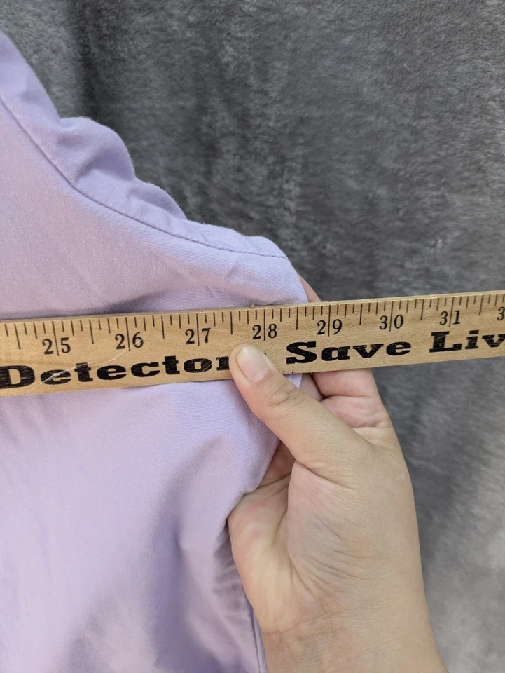 Lavender Scrub Set Women's Plus Size 3X Elastic Waist Medical Workwear Uniform - Image 4 of 4