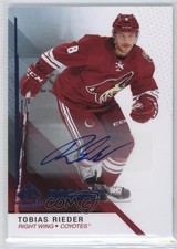 2014-15 SP Game Used Rookies Blue Auto Tobias Rieder #145 Auto 0f2