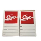 Vintage Coca Cola Enjoy Coke notepads lot of 2 promo stationery address phone