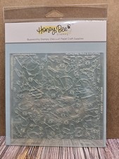 Honey Bee Stamps VERY MERRY 6 Stencil Set 6 X 6 CHRISTMAS STOCKING GINGERBREAD