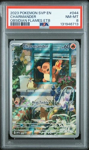 2023 POKEMON SVP EN-SV BLACK STAR PROMO #044 CHARMANDER PSA 8