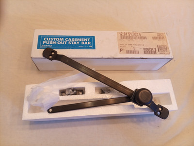 Lot of 2 Jeld-Wen Custom Casement Push-Out Stay Bar 12    oil rubbed bronze 
