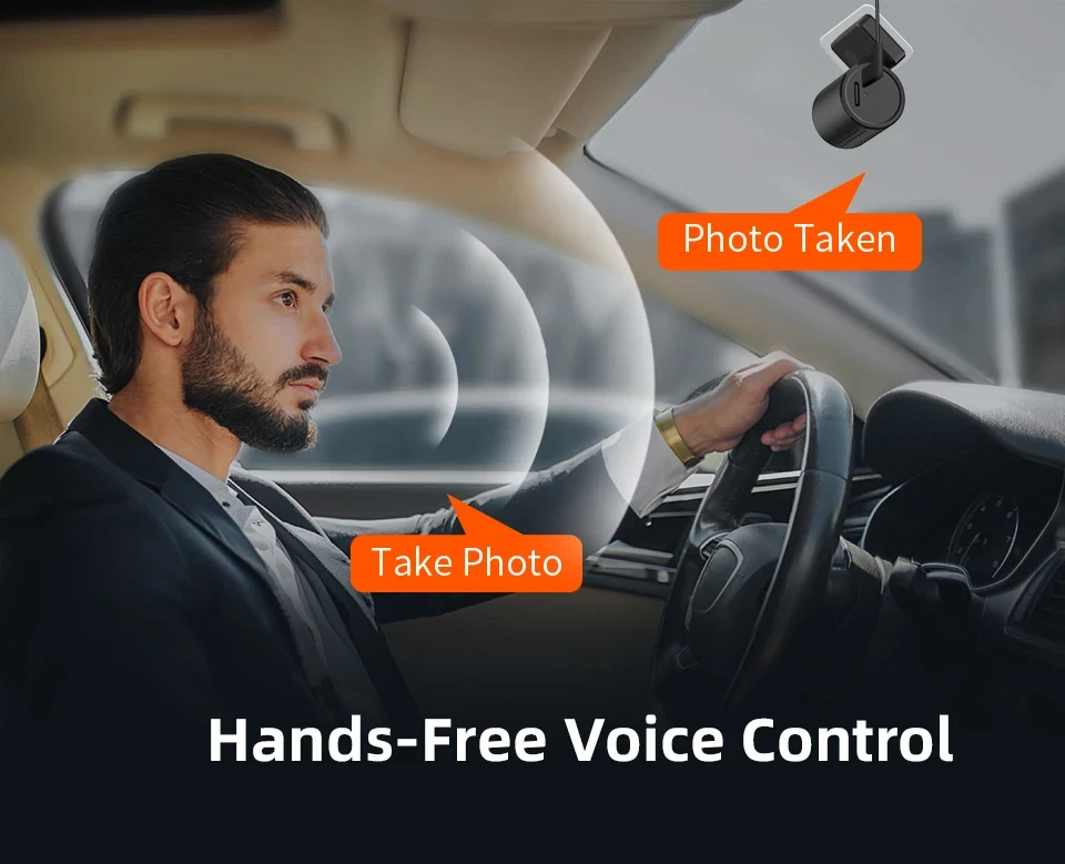 Dash Cam Auto 2K KAWA MINI con Wifi App Controllo Vocale Visione Notturna HD DVR - Immagine 4 di 4