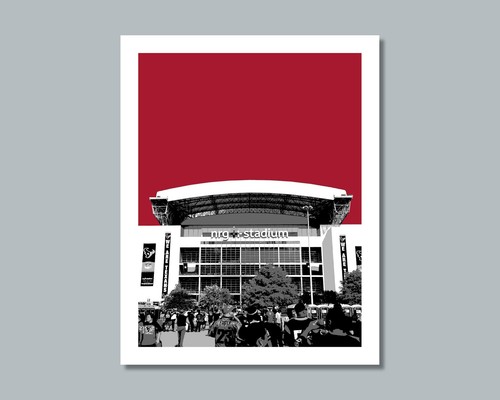 HOUSTON TEXANS NRG Stadium Photo Picture Football Skyline - 8x10 11x14 16x20 WBN - Picture 7 of 21