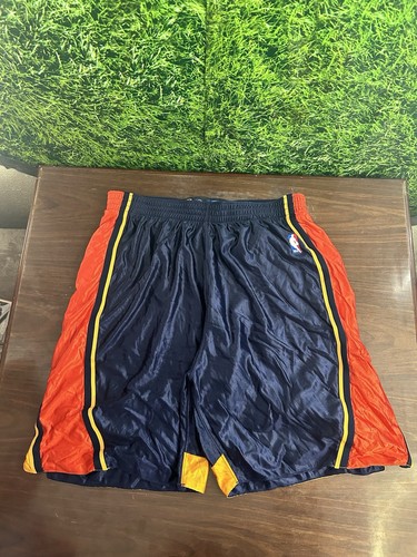 Pantalones Cortos NBA Golden State Warriors Juego de Baloncesto Emitidos Azul Marino/Naranja Talla 44+1+1 - Imagen 1 de 6