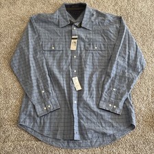 Tommy Hilfiger Men's Size XLBlue Classic Logo long sleeve dress Shirt Button Up