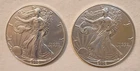 2002   1 oz Silver American Eagle  (Brilliant - Uncirculated) Iot of 2
