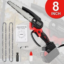 Cordless Chainsaw for Milwaukee M18 Battery 8 inch Handheld Mini Pruning Saw
