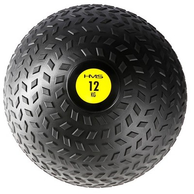 Medizinball 12 kg Training Slamball Gewichtsball Grip Fitness Krafttraining HMS
