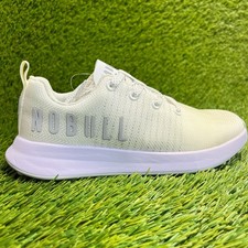 Nobull Matryx Womens Size 5 Beige White Athletic Workout Spikeless Golf Shoes