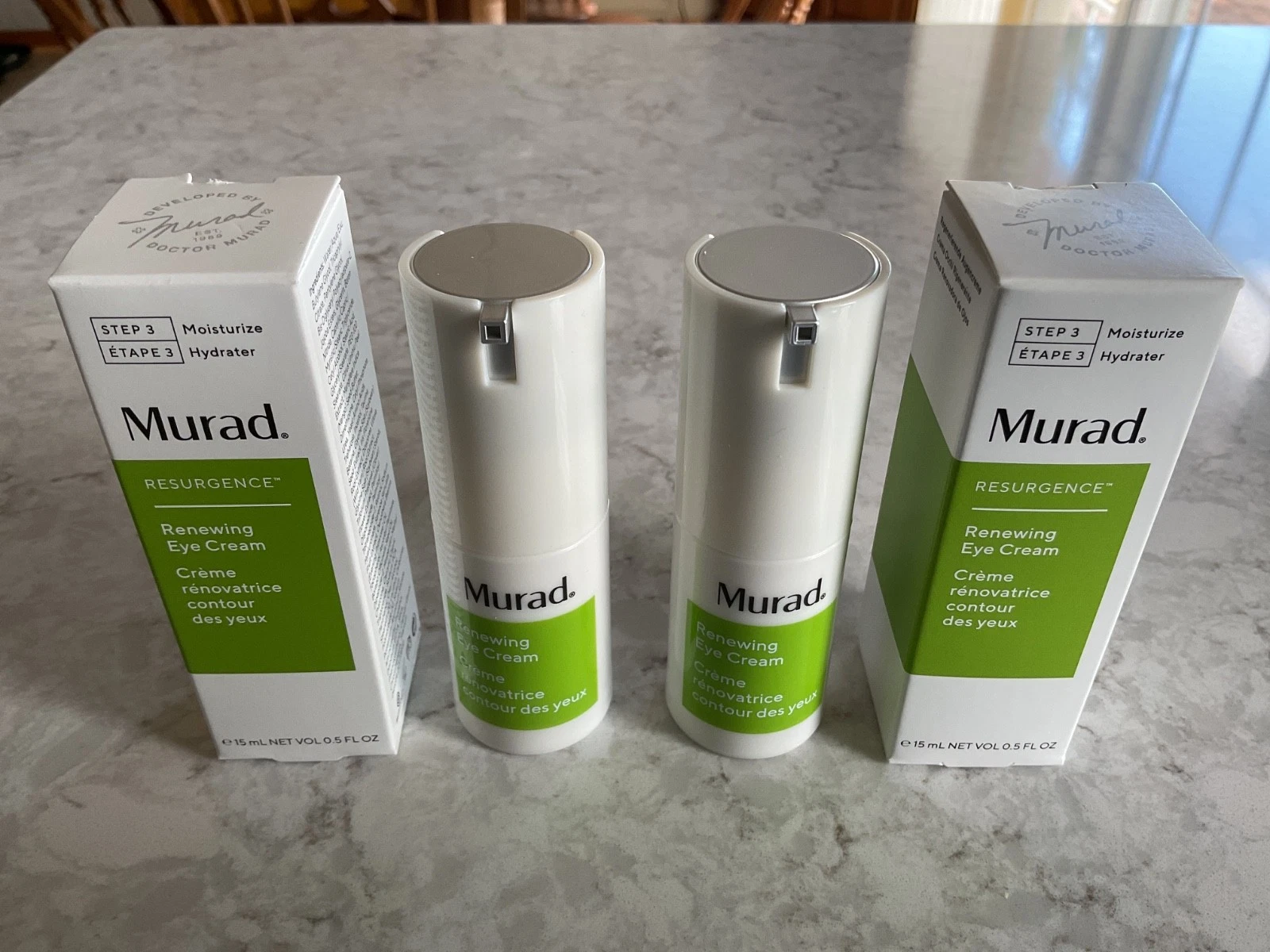 Murad Resurgence Renewing Eye Cream 0.5 oz~~lot of 2